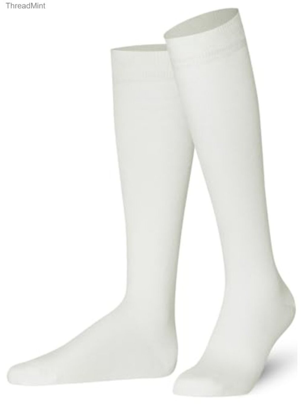 Knee High Socks for Women Combed Cotton Seamless Toe Tall Long Socks